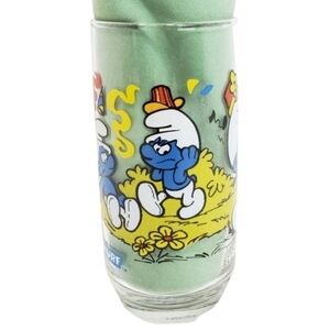 Harmony Smurf 1983 Collectible Glass Vintage